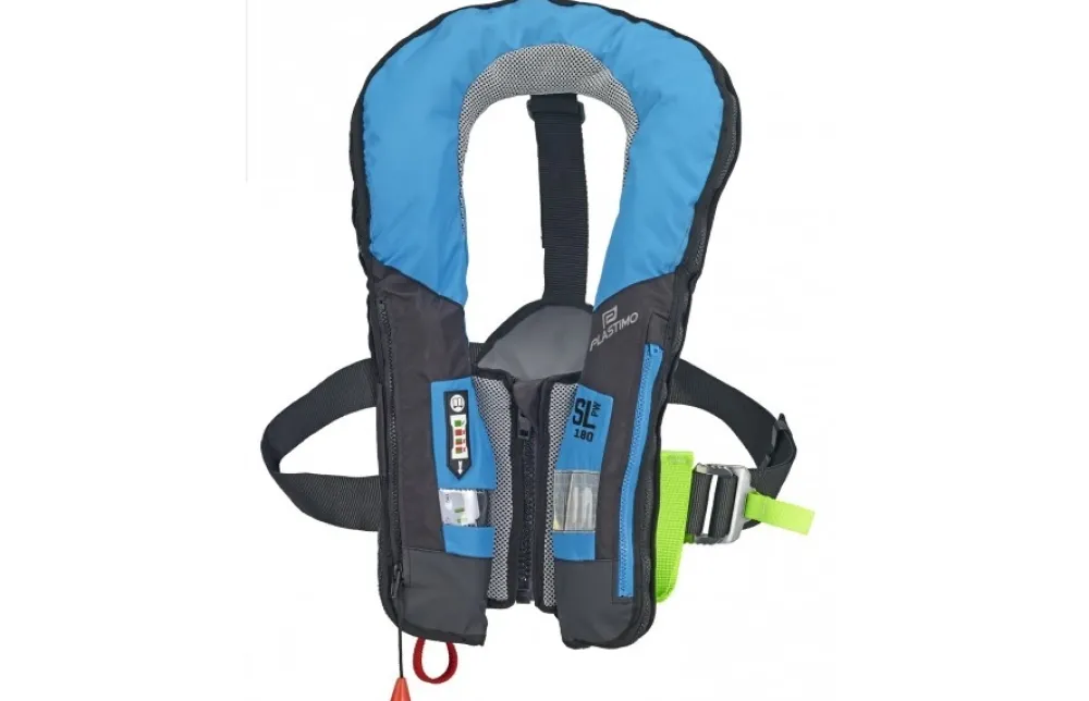 PLASTIMO Gilet gonflable SL 180N Pro-Sensor bleu| Gilet De Sauvetage