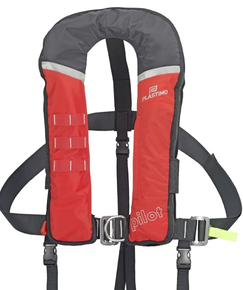 PLASTIMO Gilet De Sauvetage^Gilet gonflable Pilot 290N Océan Auto + harnais