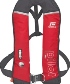 PLASTIMO Gilet De Sauvetage^Gilet gonflable Pilot 275N hydrostatique rouge + harnais