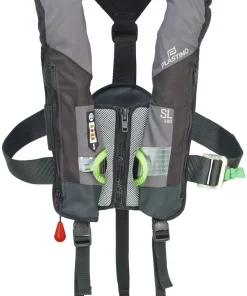 PLASTIMO Gilet gonflable SL 180N automatique gris + harnais| Gilet De Sauvetage