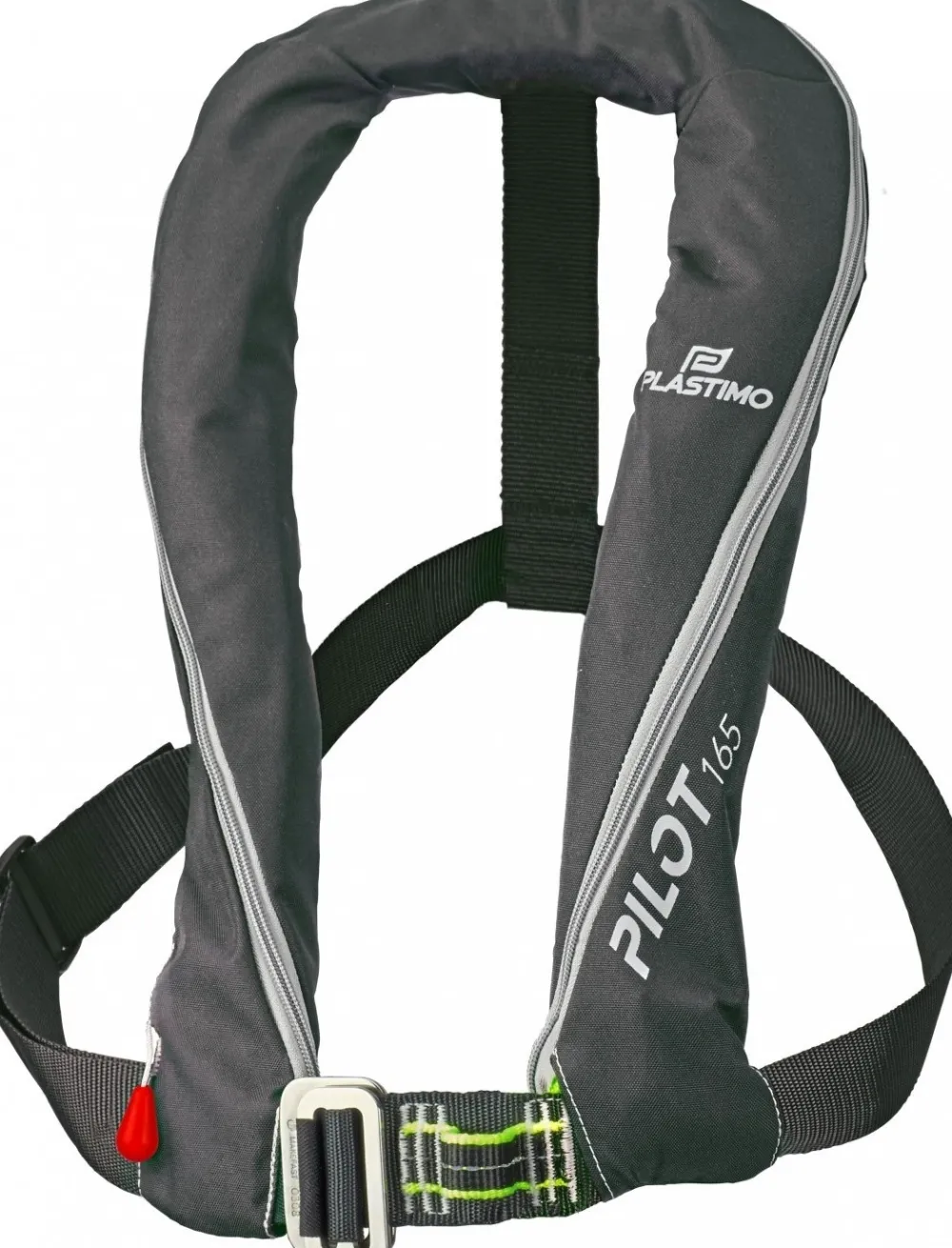 PLASTIMO Gilet De Pêche Float Tube|Gilet De Sauvetage^Gilet gonflable Pilot 165N Manuel Noir + Harnais