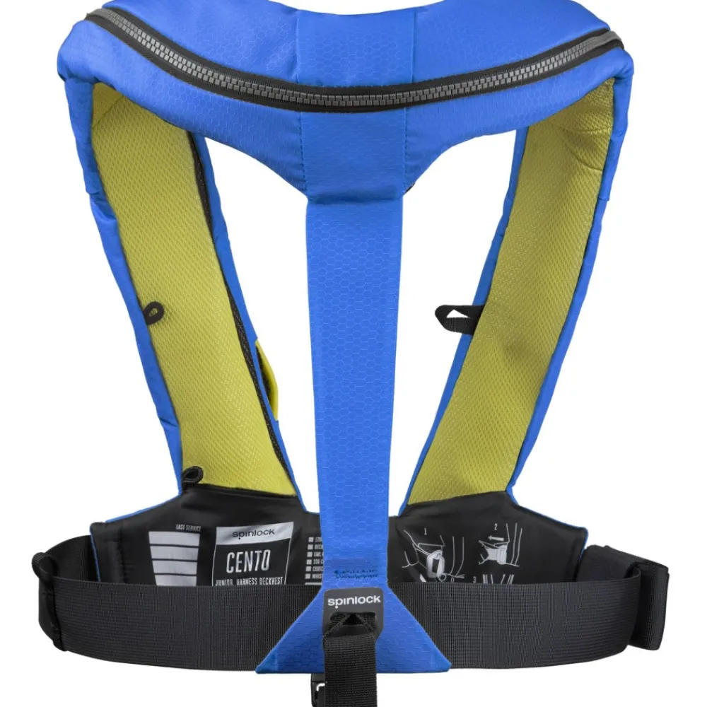 SPINLOCK Gilet gonflable Deckvest CENTO Junior 150 N Automatique Bleu pacifique