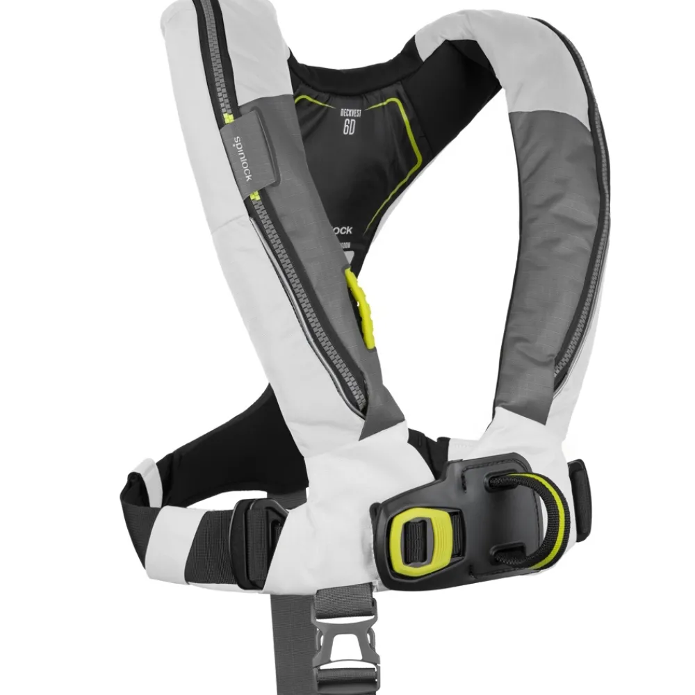 SPINLOCK Gilet gonflable 6D Deckvest 170 N Automatique Blanc Tropic + Harnais
