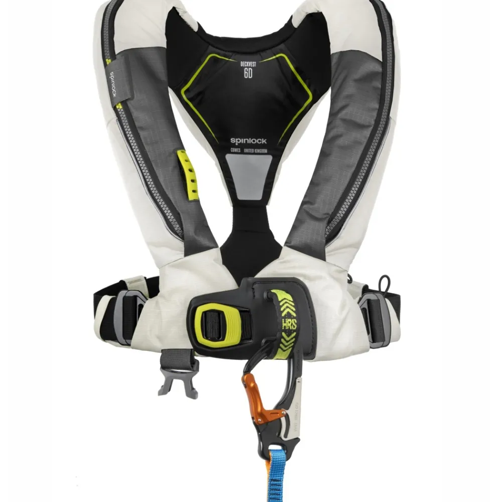 SPINLOCK Gilet gonflable 6D Deckvest 170 N Automatique Blanc Tropic + Harnais
