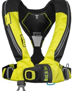 SPINLOCK Gilet De Sauvetage^Gilet gonflable 6D Deckvest 170 N Automatique Jaune citron + Harnais