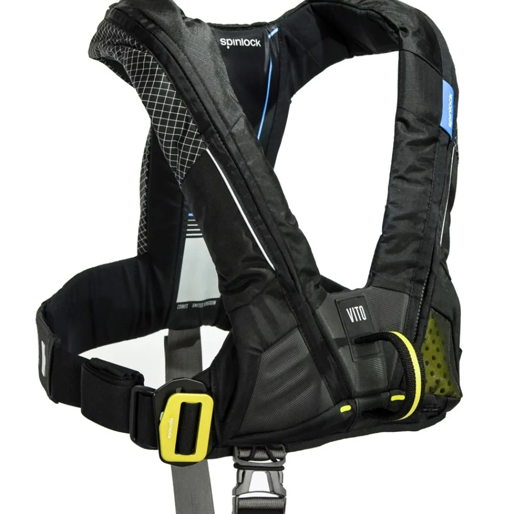 SPINLOCK Gilet De Sauvetage^Gilet gonflable Vito hydrostatique Hammar 275N Noir + Harnais