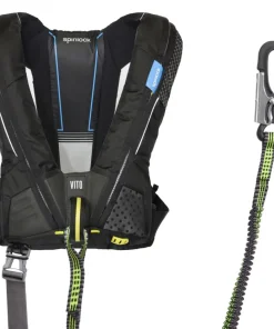 SPINLOCK Gilet De Sauvetage^Gilet gonflable Vito hydrostatique Hammar 170N Noir + Harnais