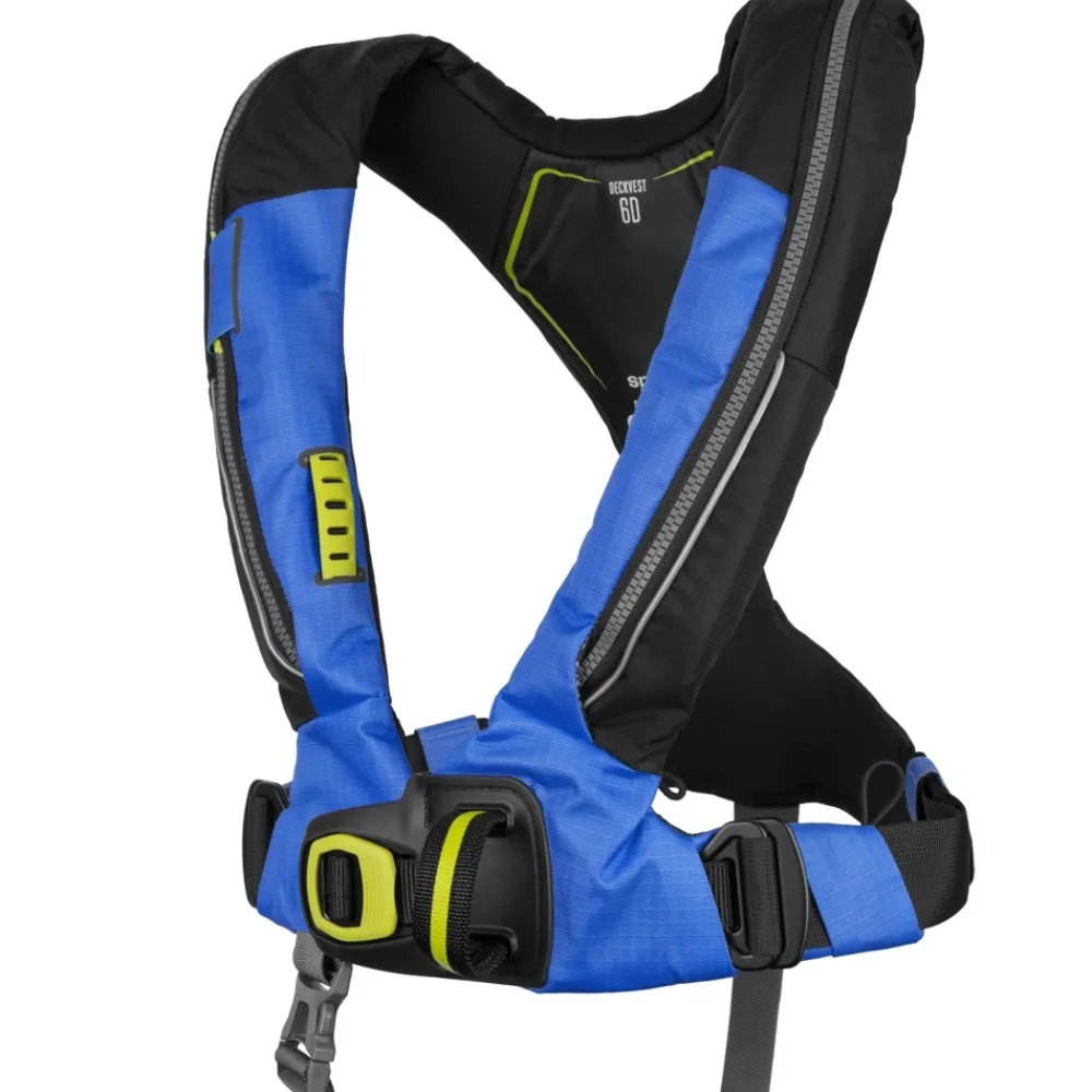 SPINLOCK Gilet gonflable 6D Deckvest 170 N Automatique Bleu Pacific
