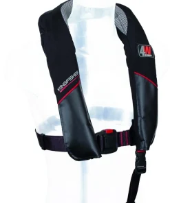 4WATER Gilet gonflable Kingfisher 150N automatique noir| Gilet De Sauvetage