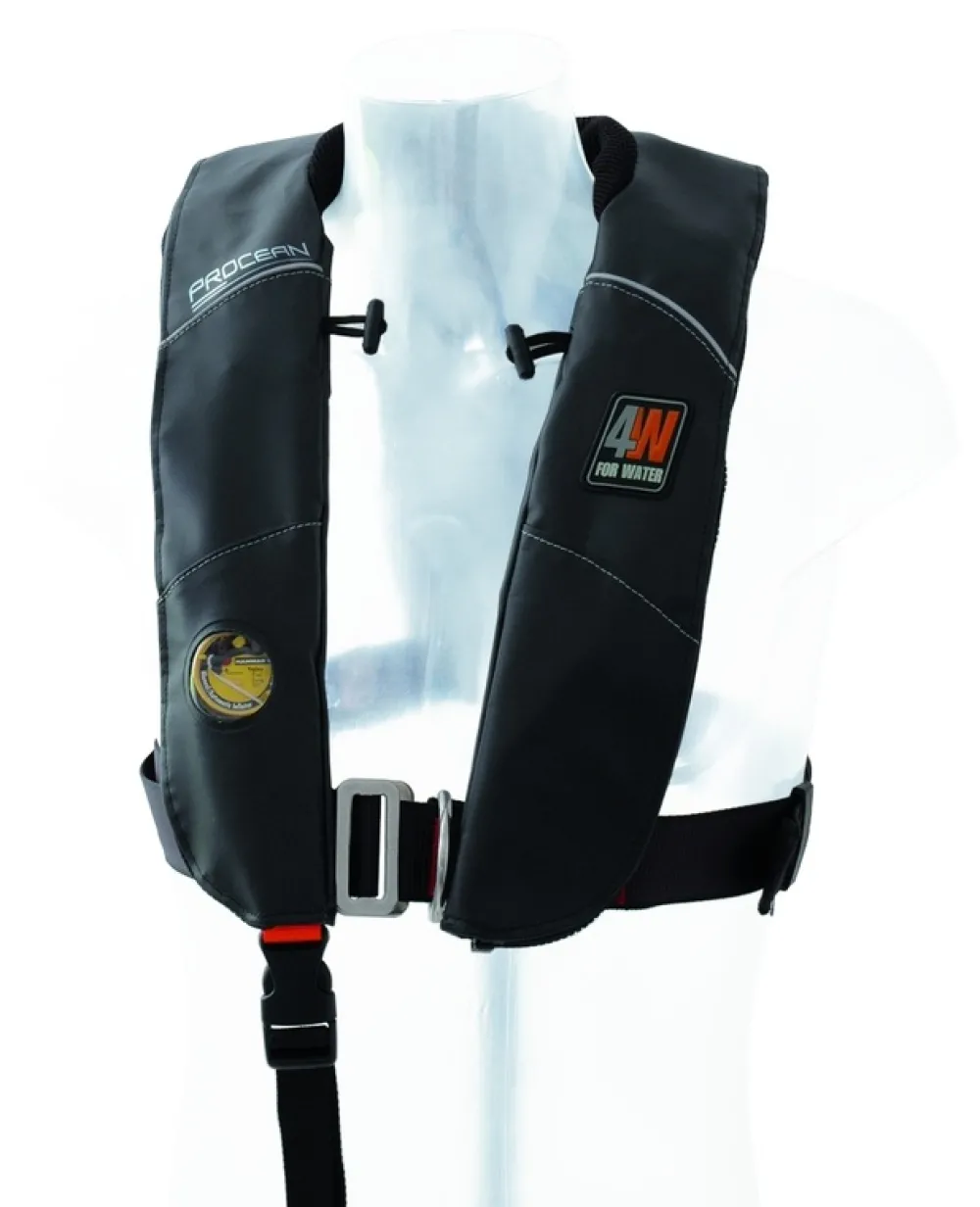 4WATER Gilet De Sauvetage^Gilet gonflable Procean 150N automatique ProSensor + Harnais