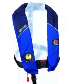 4WATER Gilet De Sauvetage^Gilet gonflable Skipper 150N Automatique bleu