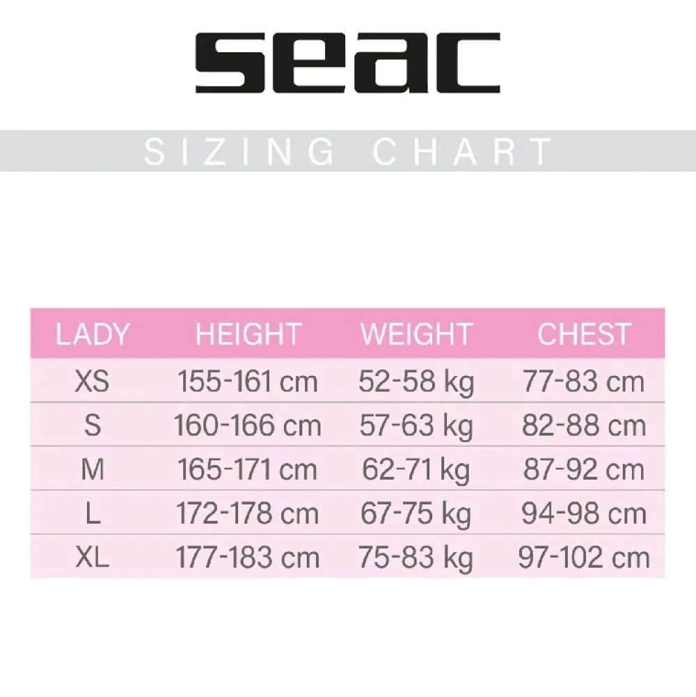 Femme SEAC SUB Gilet plongée Seac Femme - 2.5mm