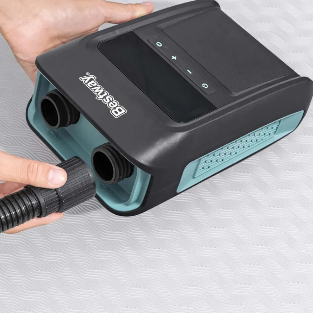 BESTWAY Gonfleur Bateau Pneumatique|Gonfleur^Gonfleur électrique PowerGrip Air Pump 12V prise allume cigare 20 PSI