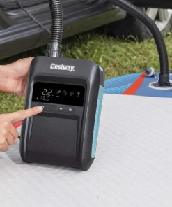 BESTWAY Gonfleur Bateau Pneumatique|Gonfleur^Gonfleur électrique PowerGrip Air Pump 12V prise allume cigare 20 PSI