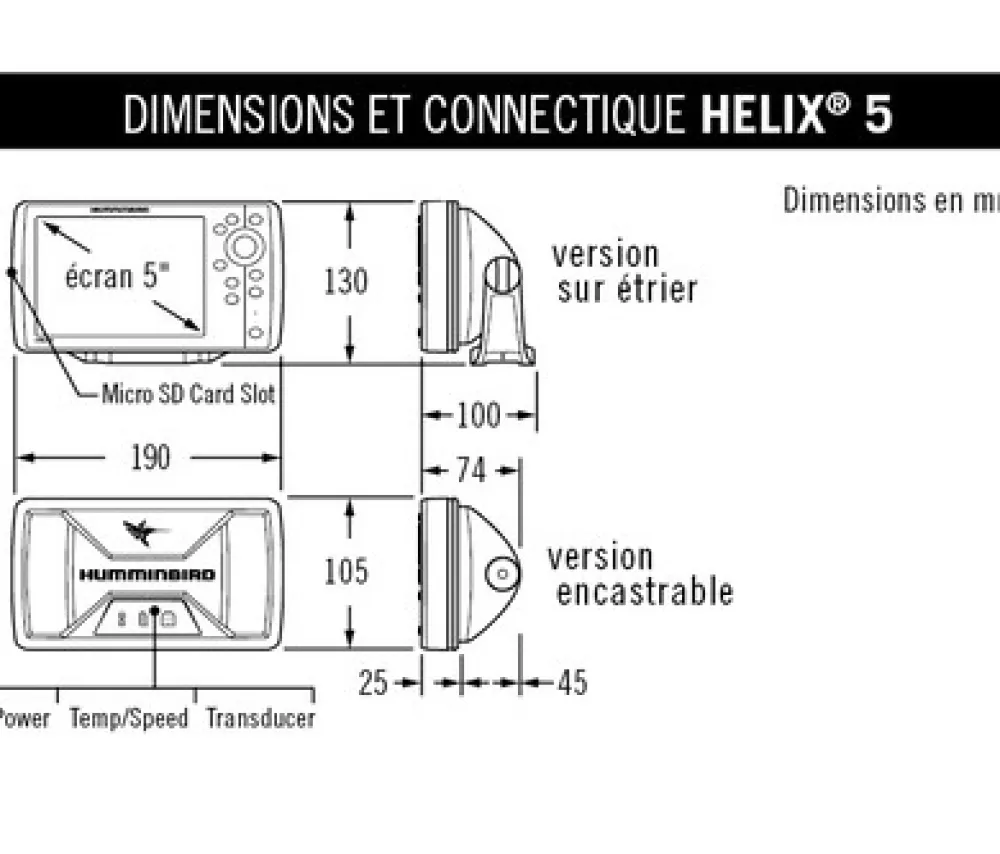 HUMMINBIRD GPS Marin HELIX 5 G2 CP