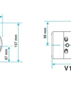 LEWMAR Guindeau Vertical V1 12V - 700W sans poupée