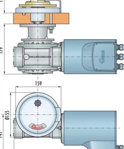 QUICK MARINE Guindeaux^Guindeau Quick vertical Rider 12V 1400W sans poupée
