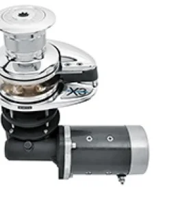 LOFRANS Guindeaux^Guindeau vertical X3 Bronze chromé  1700W - 12V - Barbotin 8mm - Avec poupée
