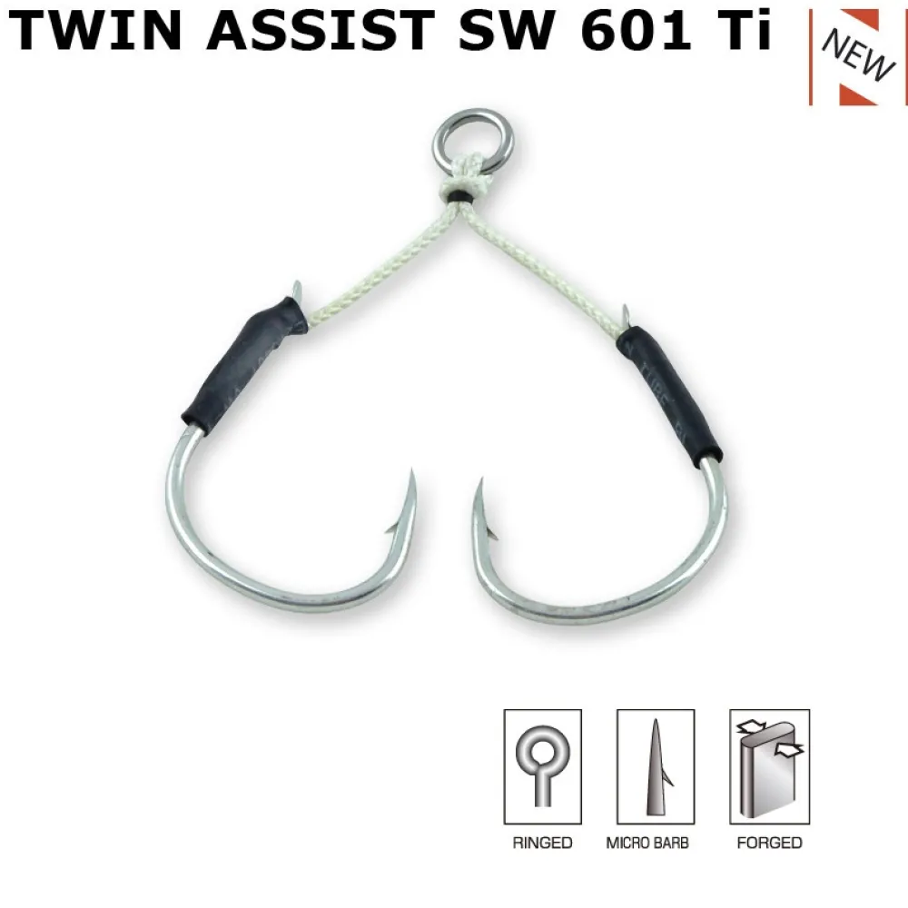 SAKURA Hameçon Assist Hook Twin Assist 601 TI