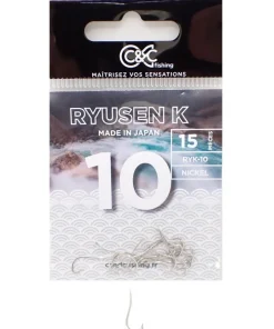 C&C FISHING Hameçons Surfcasting|Hameçons / Lignes Montées^Hameçon Simple Ryusen Nickel K