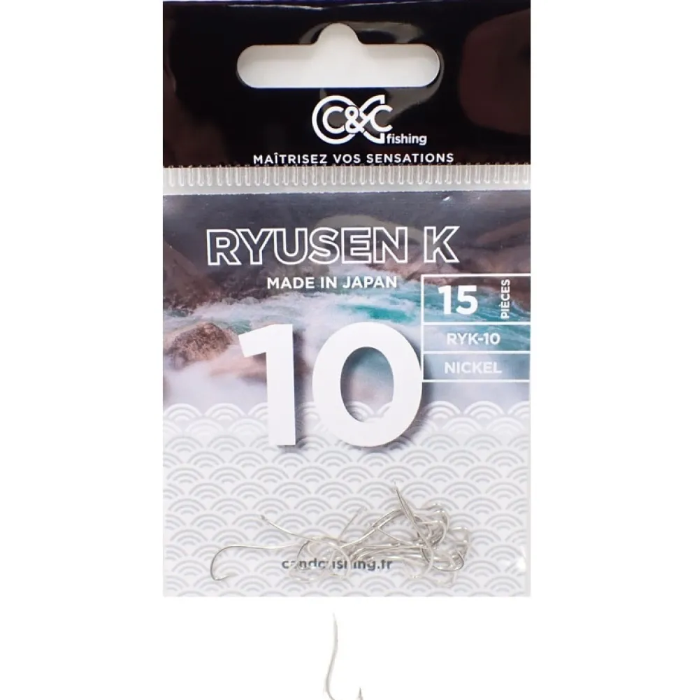 C&C FISHING Hameçons Surfcasting|Hameçons / Lignes Montées^Hameçon Simple Ryusen Nickel K