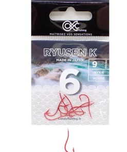 C&C FISHING Hameçons Surfcasting|Hameçons / Lignes Montées^Hameçon Simple Ryusen Nickel K Rouge
