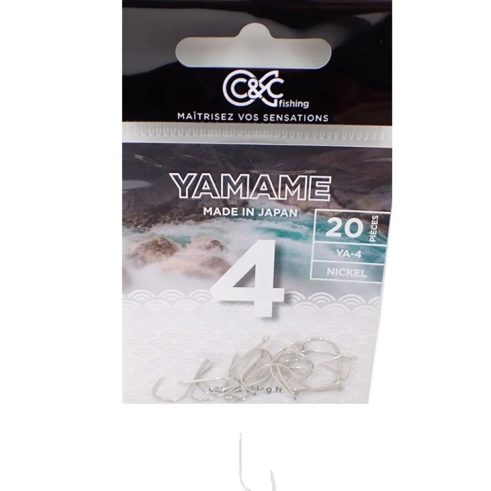C&C FISHING Hameçon Simple Yamame Nickel