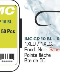 JMC & MOUCHES DE CHARETTE Hameçon Mouche^Hameçons JMC CP10BL - Boite de 50