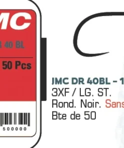 JMC & MOUCHES DE CHARETTE Hameçon Mouche^Hameçons JMC DR40BL - Boite de 50