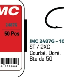 JMC & MOUCHES DE CHARETTE Hameçon Mouche^Hameçons JMC 2487G - Boite de 50