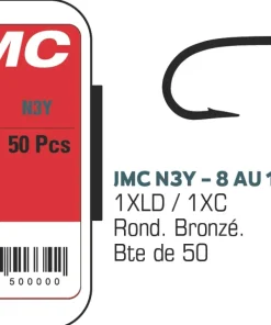 JMC & MOUCHES DE CHARETTE Hameçons JMC N3Y - Boite de 50