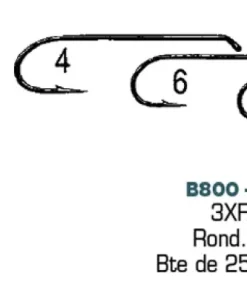 KAMASAN Hameçons B800 - Boite de 1000