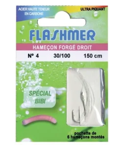 FLASHMER Hameçons Montés Special Bibi X 6