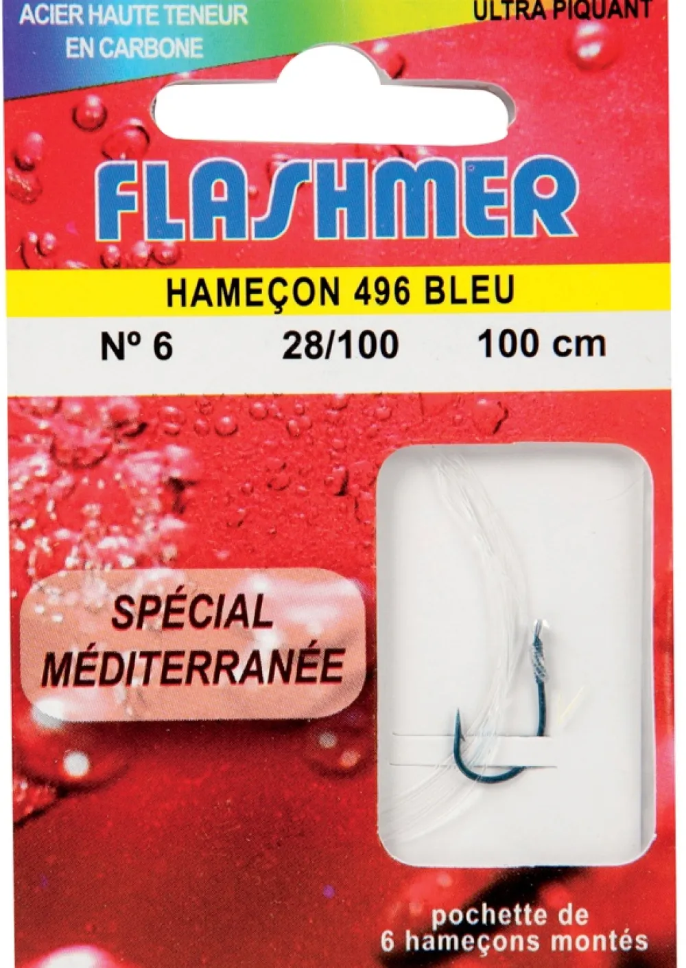 FLASHMER Hameçons Montés Mediterrannée 100 cm