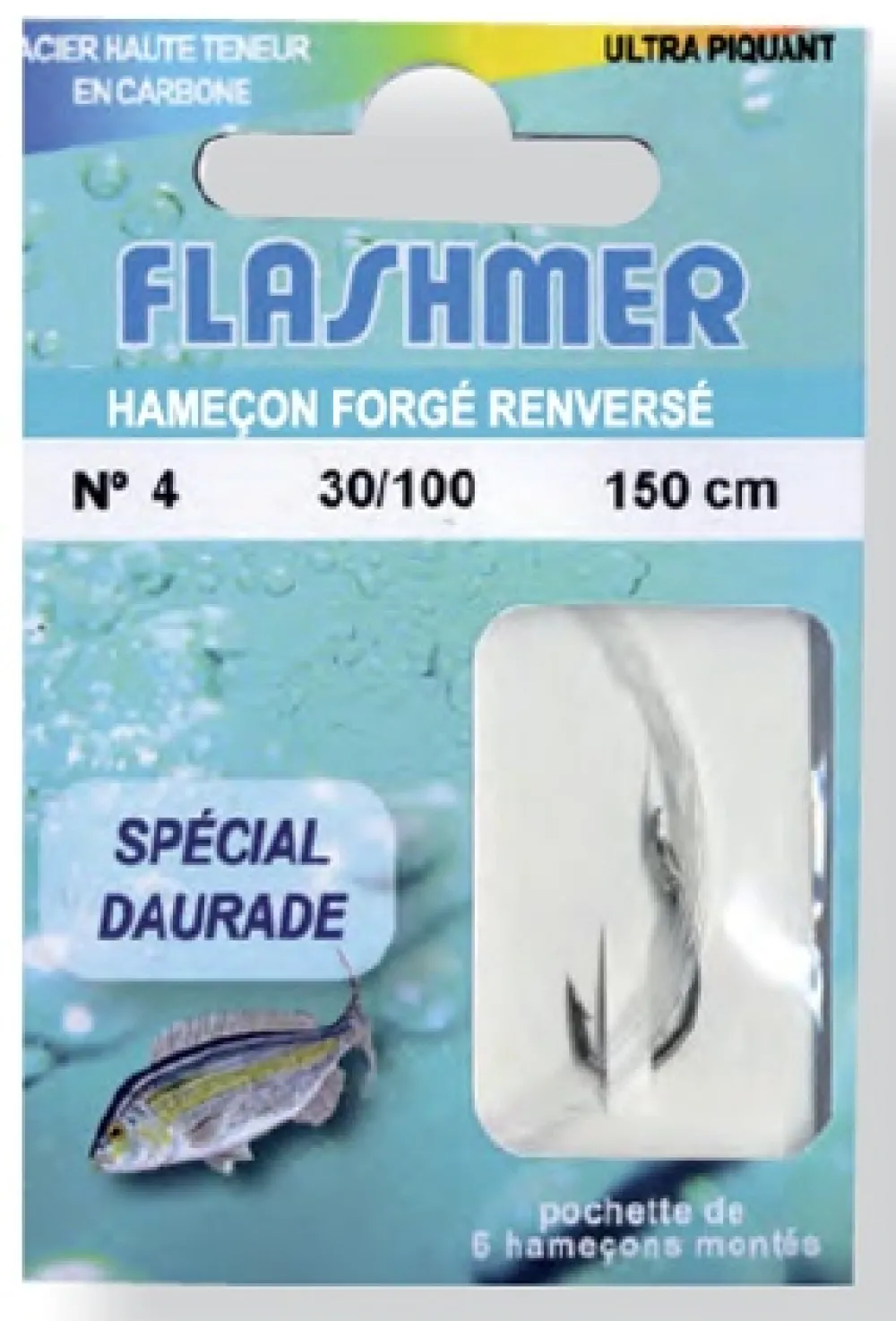 FLASHMER Hameçons Surfcasting|Hameçons Carnassier^Hameçons Montés Special Daurade X 6