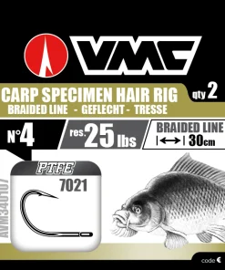 VMC Bas De Ligne Carpe Et Hameçons Carpe|Hameçon^Hameçons montés 7021 Carp Spécimen
