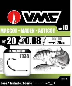 VMC Hameçons montés 7038 Maggot/Asticot