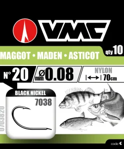 VMC Hameçons montés 7038 Maggot/Asticot