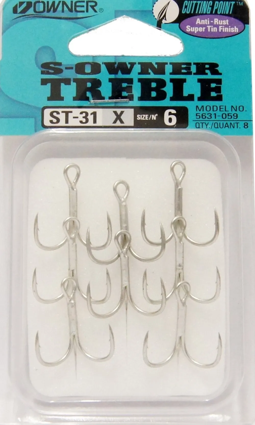 OWNER Hameçons|Hameçons Surfcasting^Hameçons Triples ST 31 Nickelés
