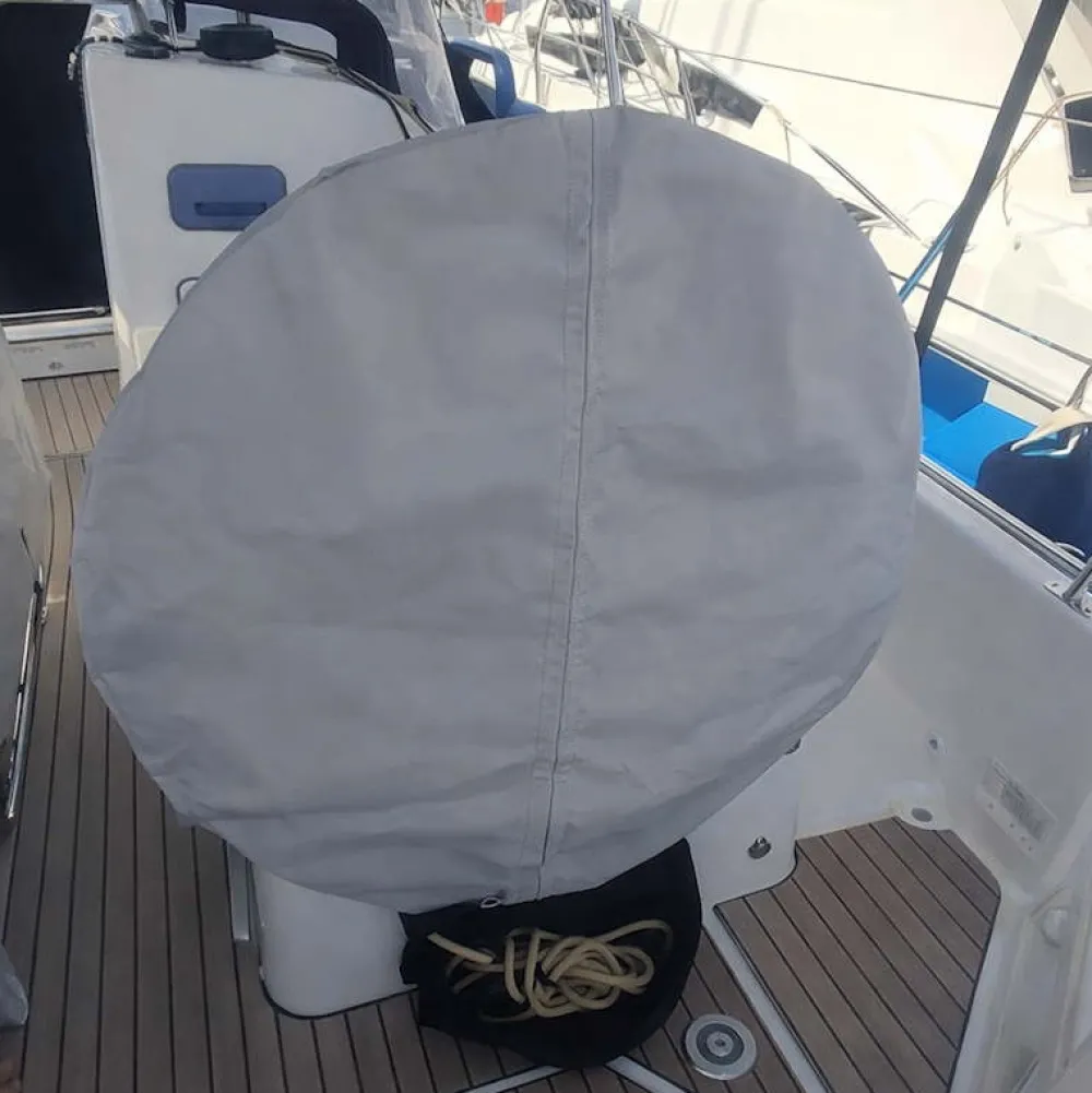 TIKI FACTORY Volants Bateau|Bimini Et Taud Bateau^Housse barre a roue 98 cm
