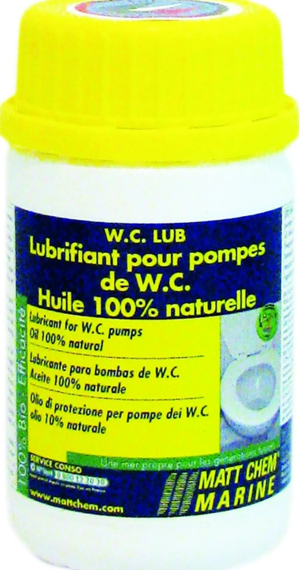 MATT CHEM MARINE Huile pour joint wc Matt Chem W.C LUB - Flacon 125ml
