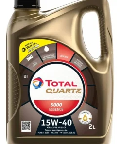 TOTAL Huile Quartz 5000 15W40 4 temps 2 litres