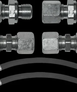 LECOMBLE&SCHMITT Direction^Jeu de raccords coudés orientables - flexible 500mm - 1/4 BSPP - Ø10mm Lecomble et Schmidt