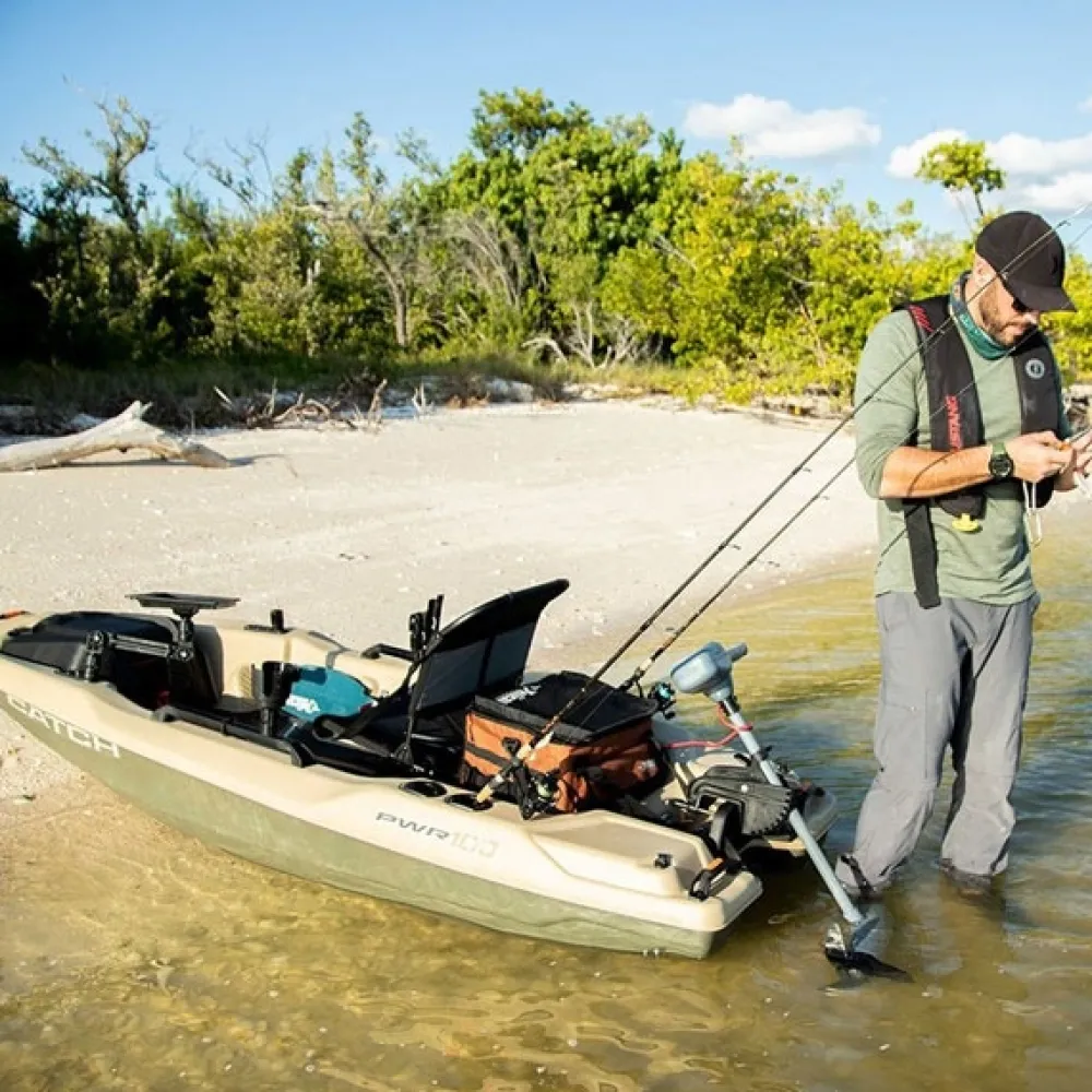 PELICAN SPORT Kayak De Pêche Rigide Et Pack^Kayak de pêche Pelican Catch PWR 100 Khaki