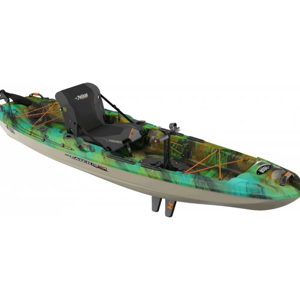 PELICAN SPORT Kayak De Peche À Pédale|Kayak De Pêche Rigide Et Pack^Kayak de pêche Pelican The Catch 110 Hydrive II