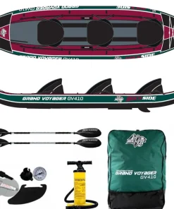 ROCKSIDE Kayak Gonflable Et Pack^Kayak gonflable 3 places Grand Voyager