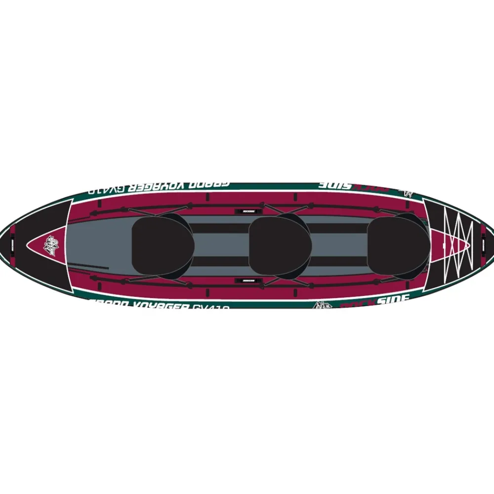 ROCKSIDE Kayak Gonflable Et Pack^Kayak gonflable 3 places Grand Voyager
