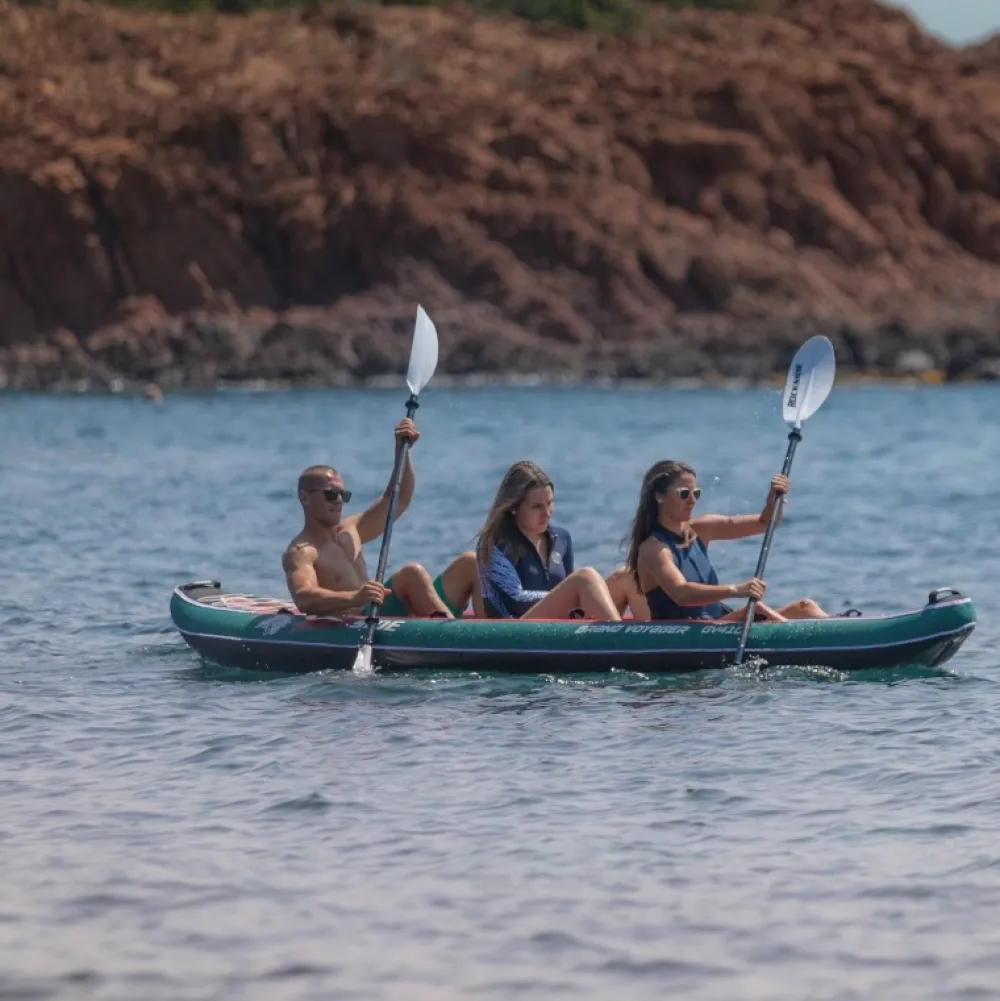 ROCKSIDE Kayak Gonflable Et Pack^Kayak gonflable 3 places Grand Voyager