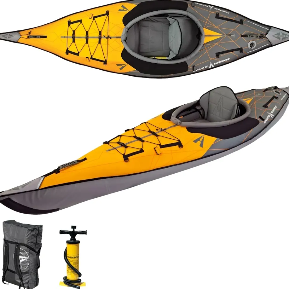 ADVANCED ELEMENTS Kayak Gonflable Et Pack^Kayak Gonflable Advanced Frame Elite Orange/Gris