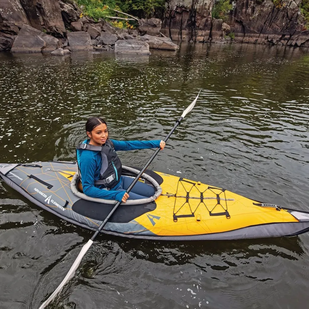 ADVANCED ELEMENTS Kayak Gonflable Et Pack^Kayak Gonflable Advanced Frame Elite Orange/Gris